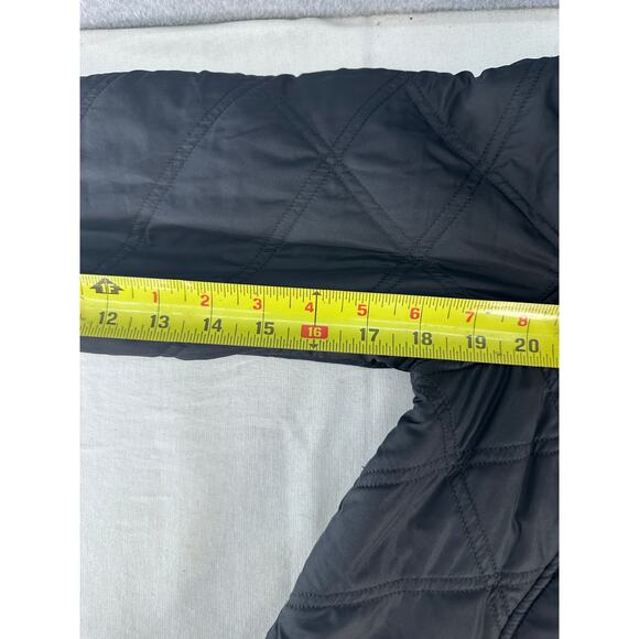 Prana Women's sz XS Esla Coat Black Fleece Quilted Comfort Parka Cozy Outdoors - Picture 10 of 12